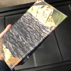 Camo check book cover